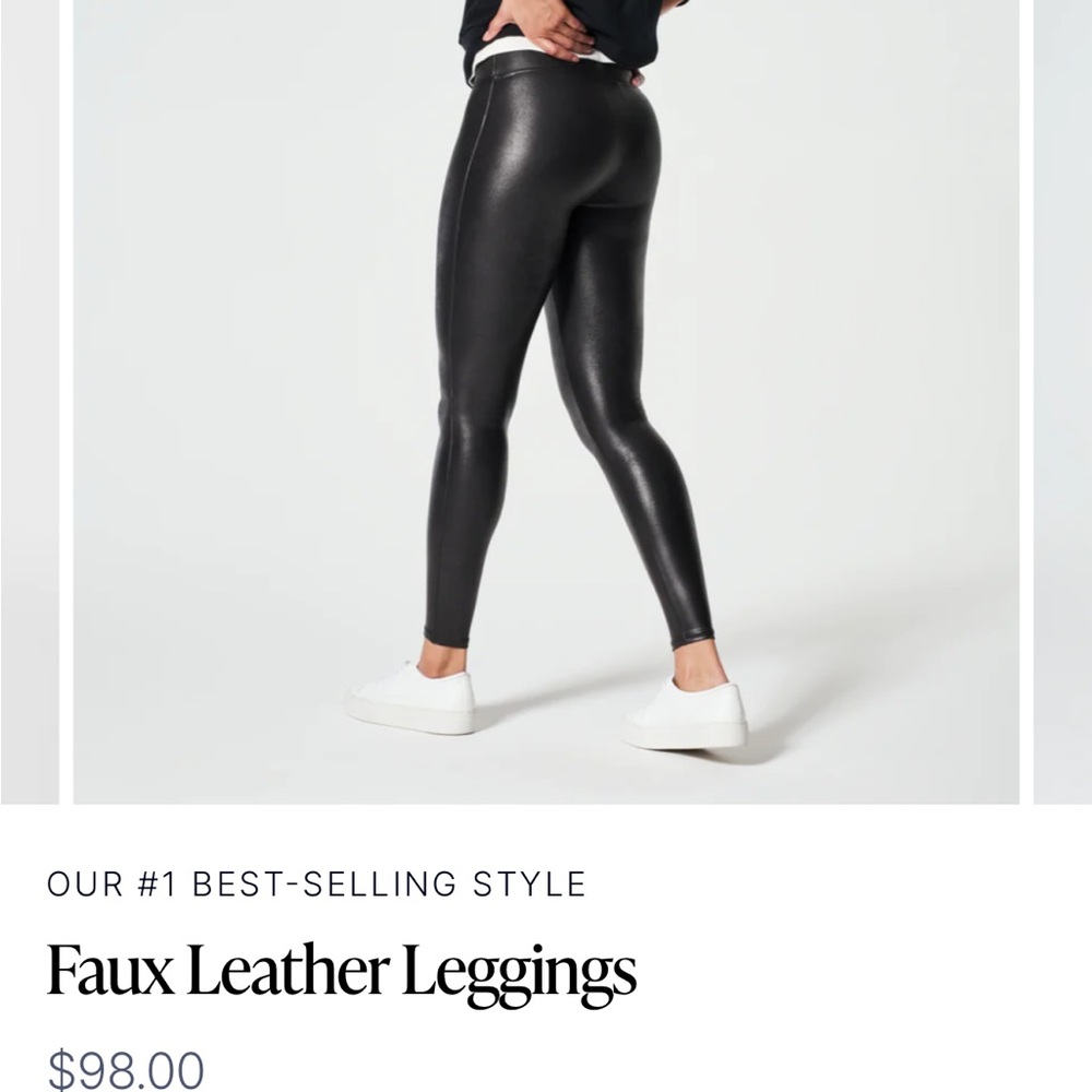 Spanx faux leather leggings
